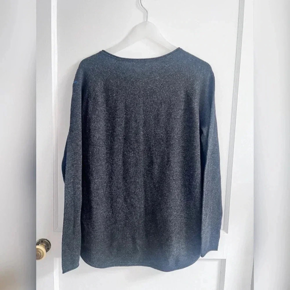 Vince cashmere wool dark grey sweater with slits on the side Size S - Picture 4 of 6